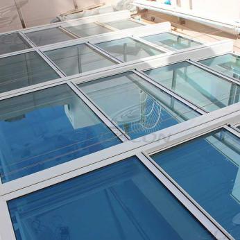 Retractable Glass Roof with Motorized Operation