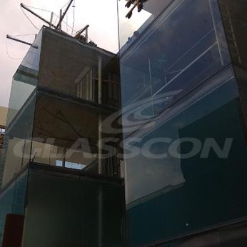 Glasscon custom oversized aluminium glass curtain wall 