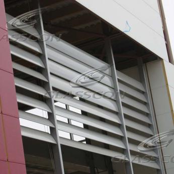 Outdoor Motorized Aluminium Louvers